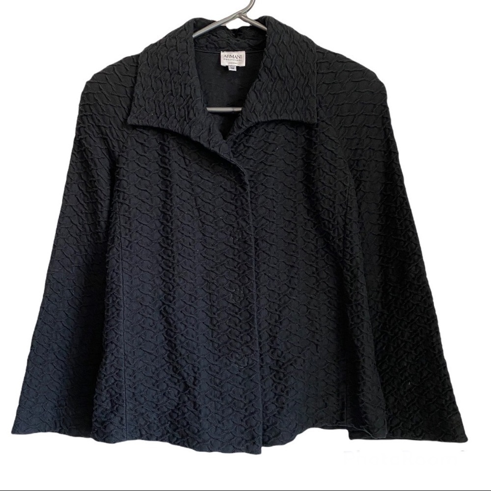 Armani Collezioni Button Front Shoulder Pads Collar Jacket size 38